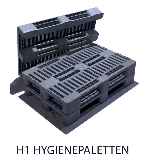 H1 Hygienepaletten aus Kunststoff bei MS-Palettenhandel